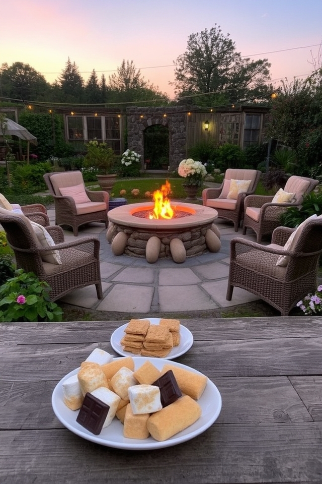 cozy gathering space outdoors