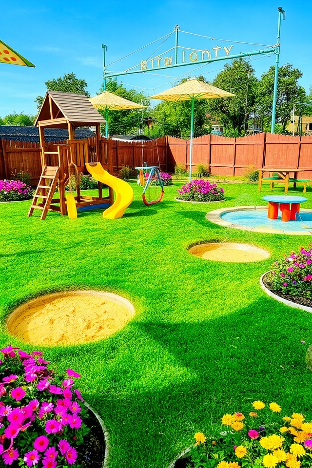 creative outdoor play area