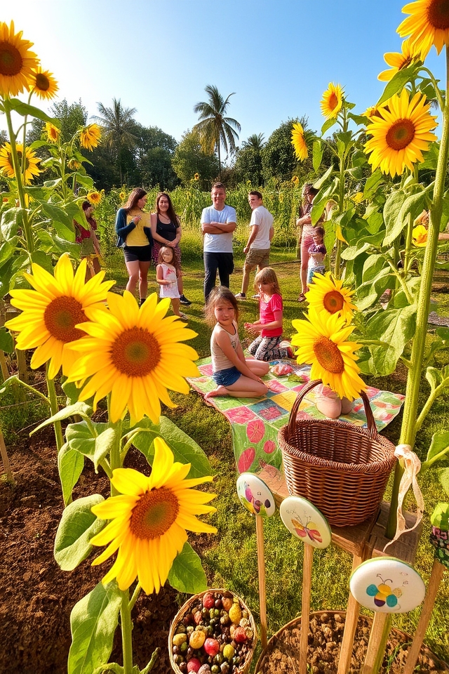 cultivating community through sunflowers