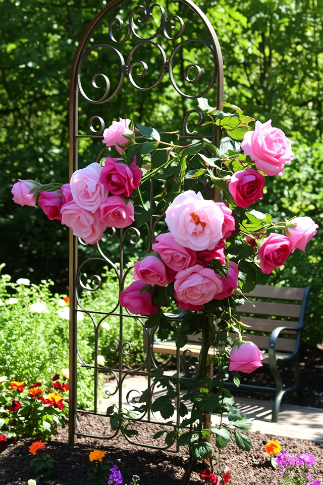 elegant decorative iron trellis