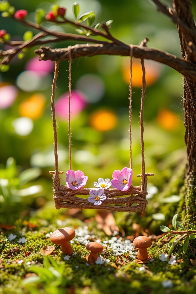 enchanting fairy swing sets