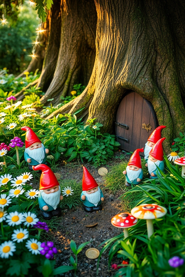 gnome themed tooth fairy hunt