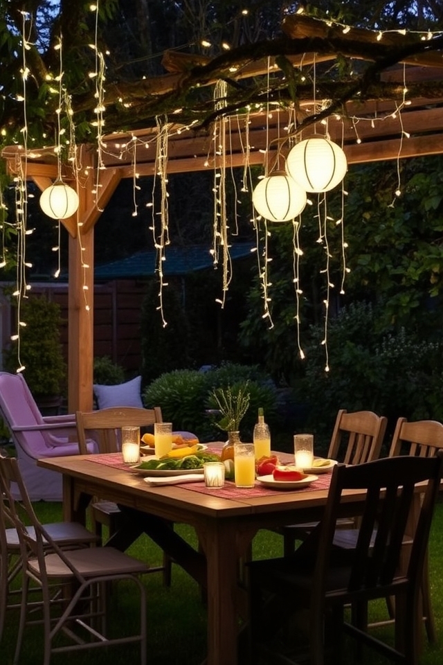 magical garden ambient lighting