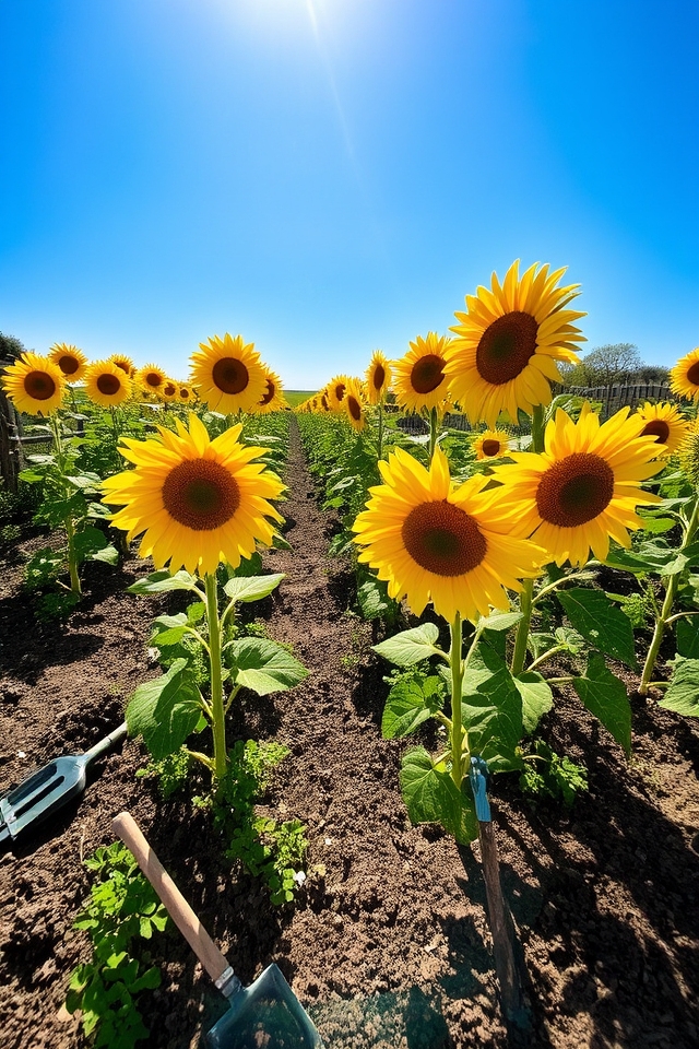 seasonal sunflower crop rotation