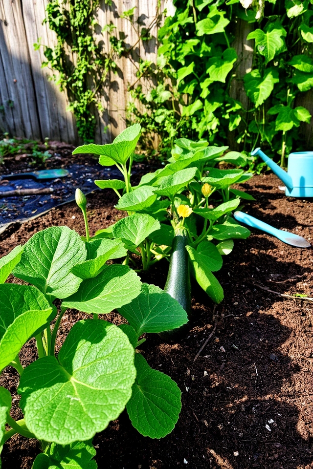 staggered planting for zucchini
