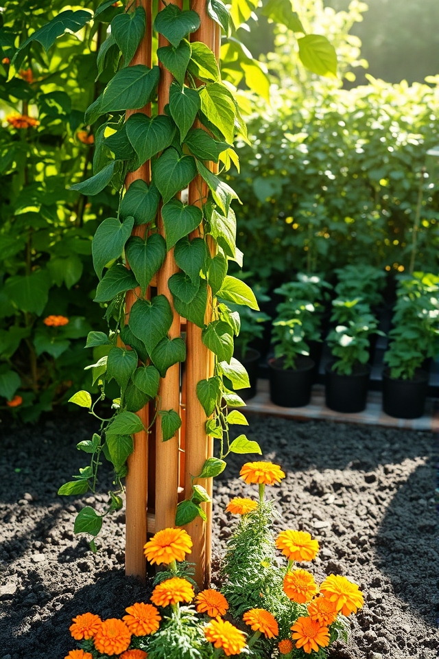 stylish climbing plant support