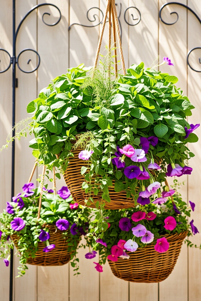 stylish vertical plant display