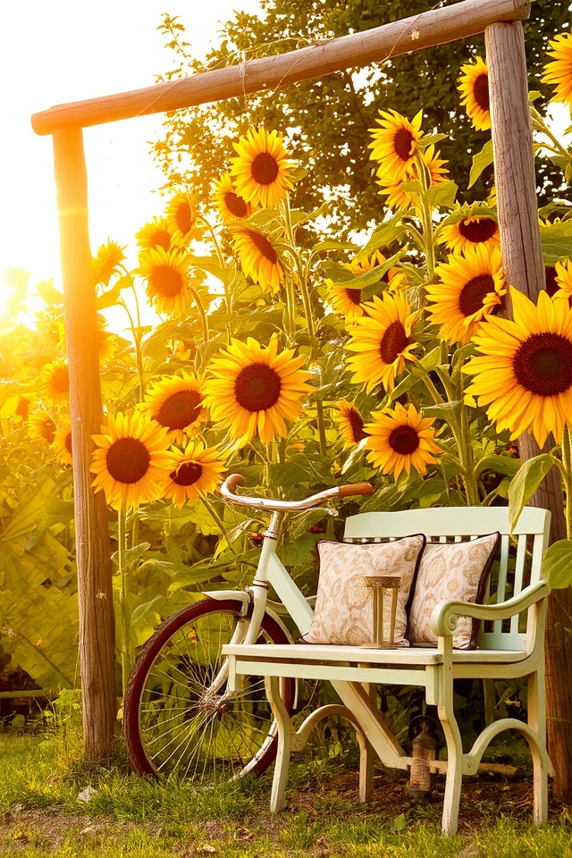 sunflower photography spot design