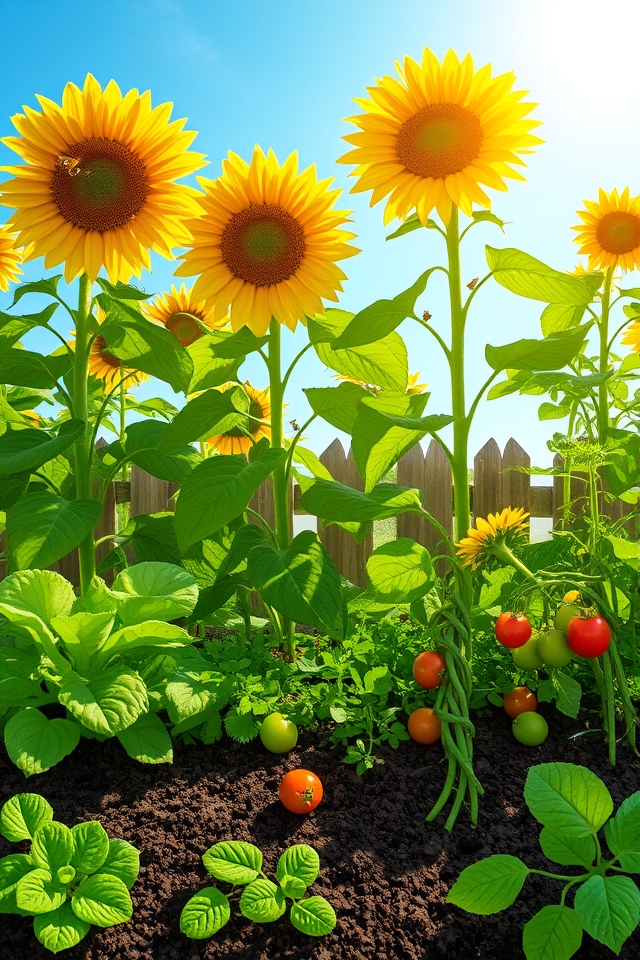 sunflowers enhance garden productivity