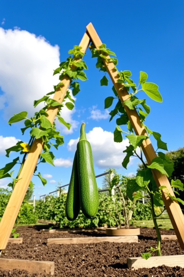 vertical gardening for zucchinis