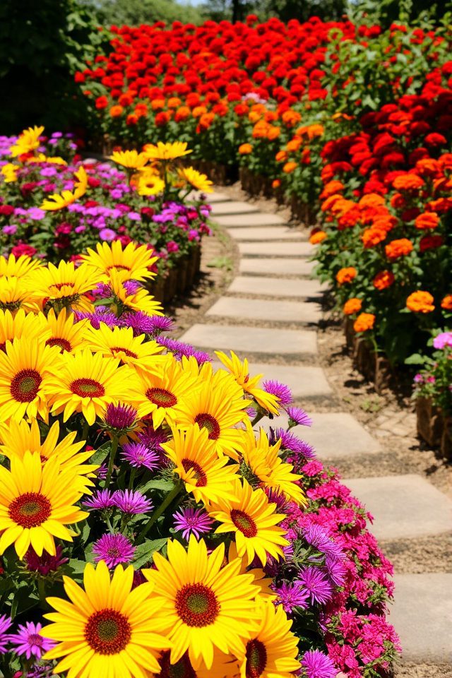 vibrant flower bed transformations