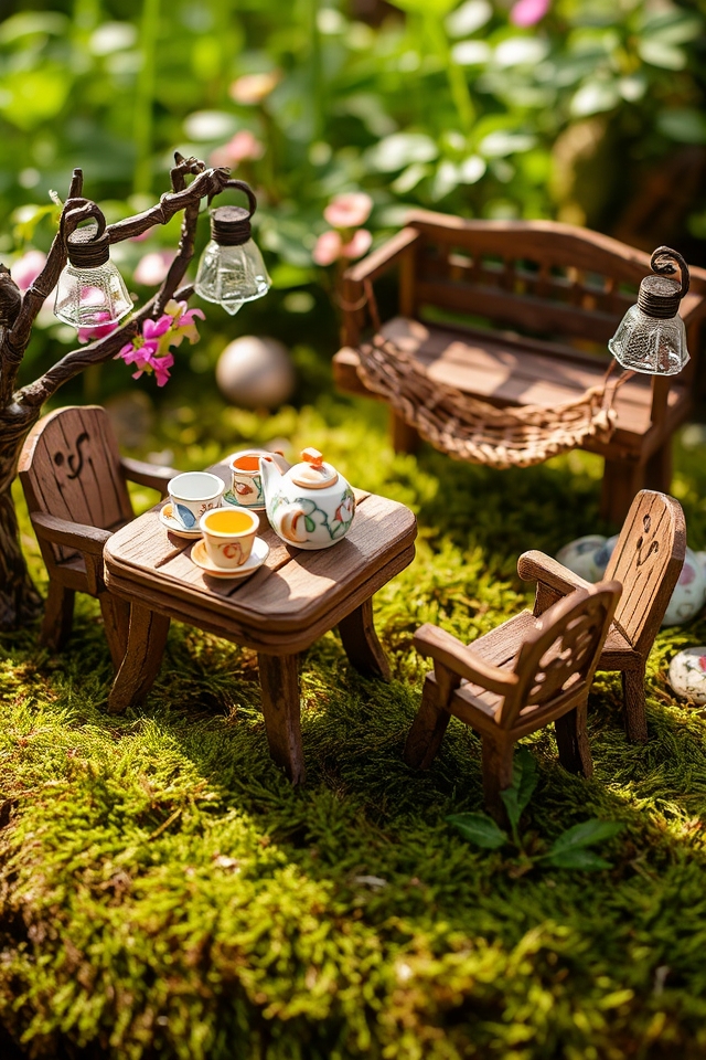 whimsical miniature fairy furniture