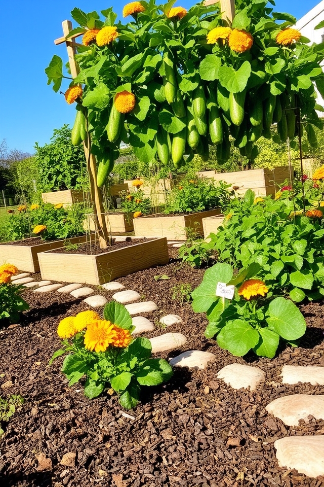 zucchini garden design ideas