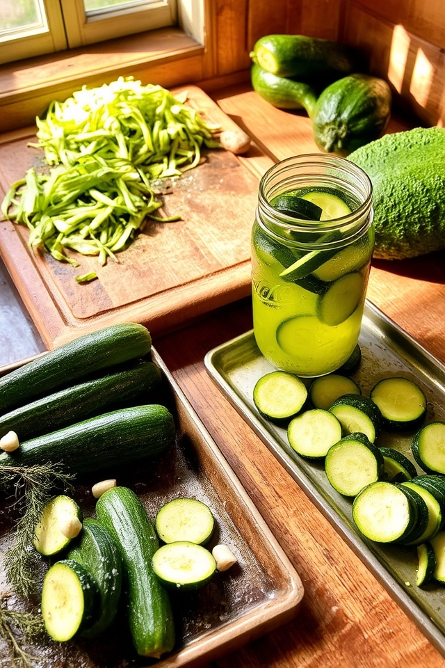 zucchini preservation methods summarized