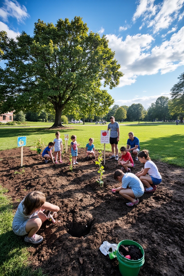 apple tree planting day