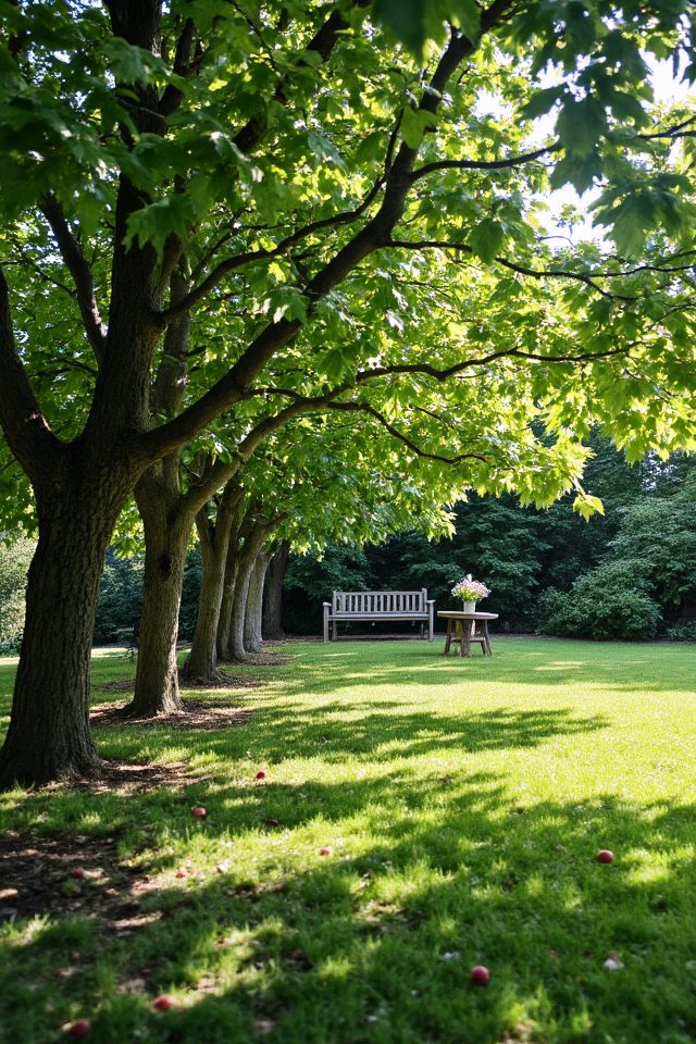apple trees as privacy