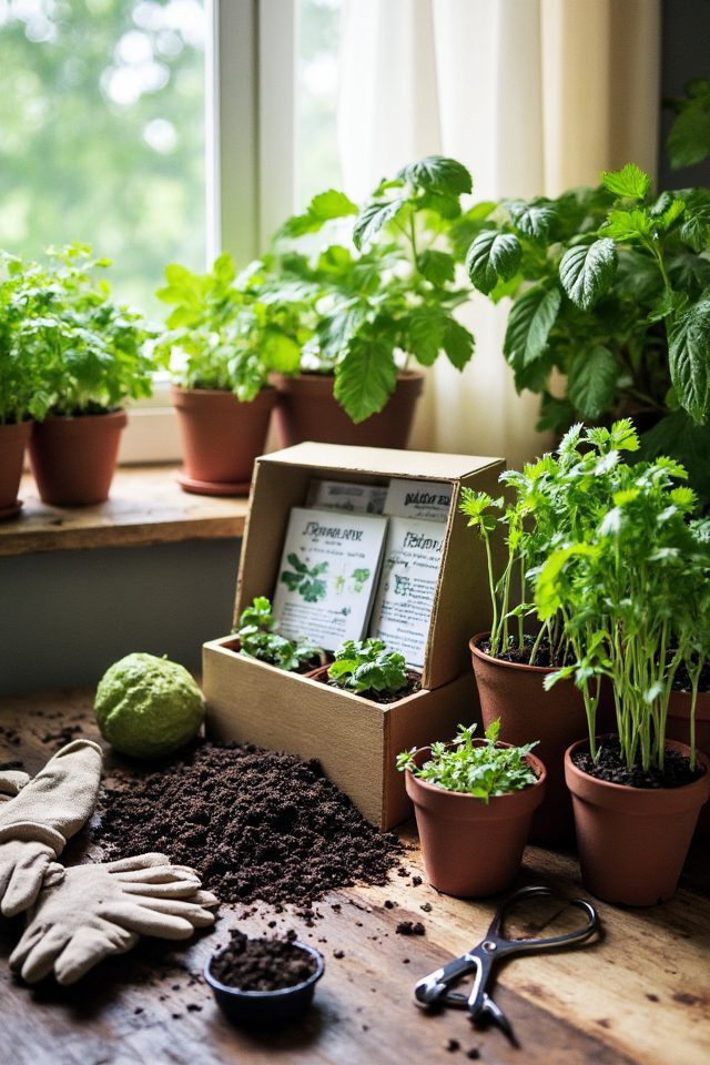 beginner friendly herb gardening kits