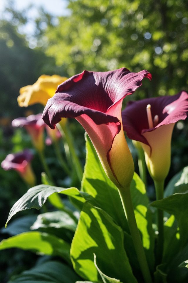 bi color calla lilies elegance