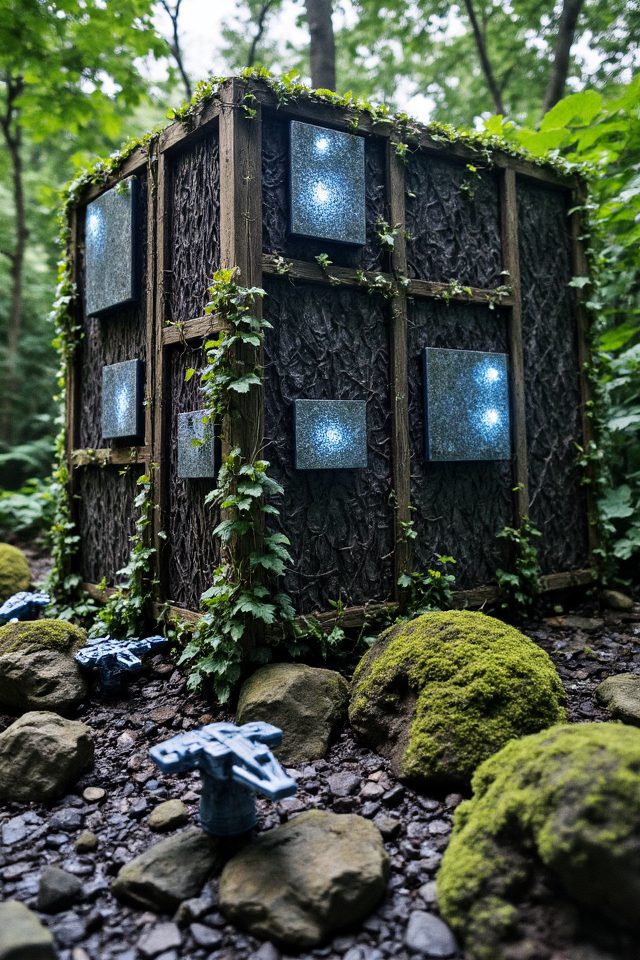borg cube garden feature