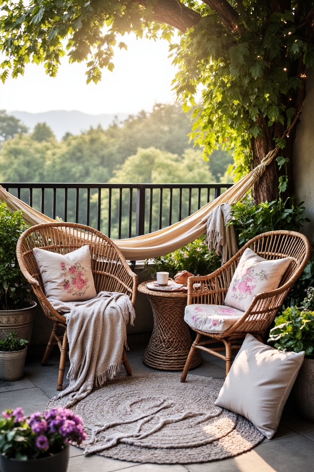 comfortable outdoor seating area