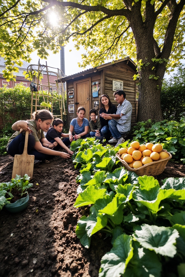 community gardening for harvests
