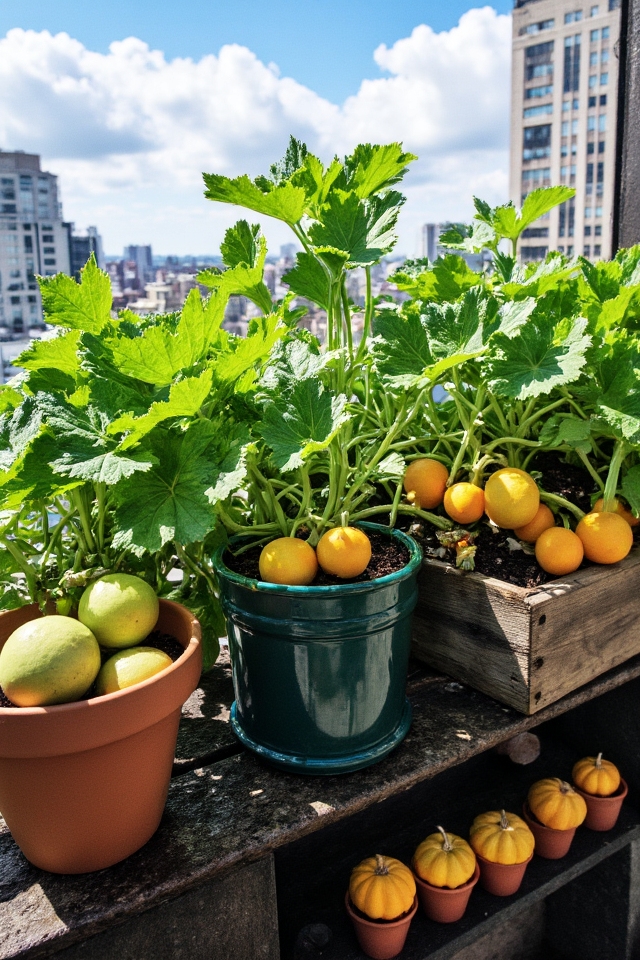 compact squash for containers