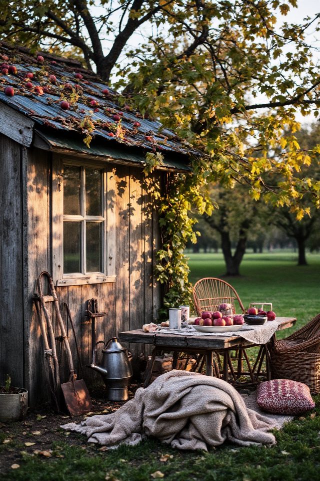 cozy rustic harvest retreat