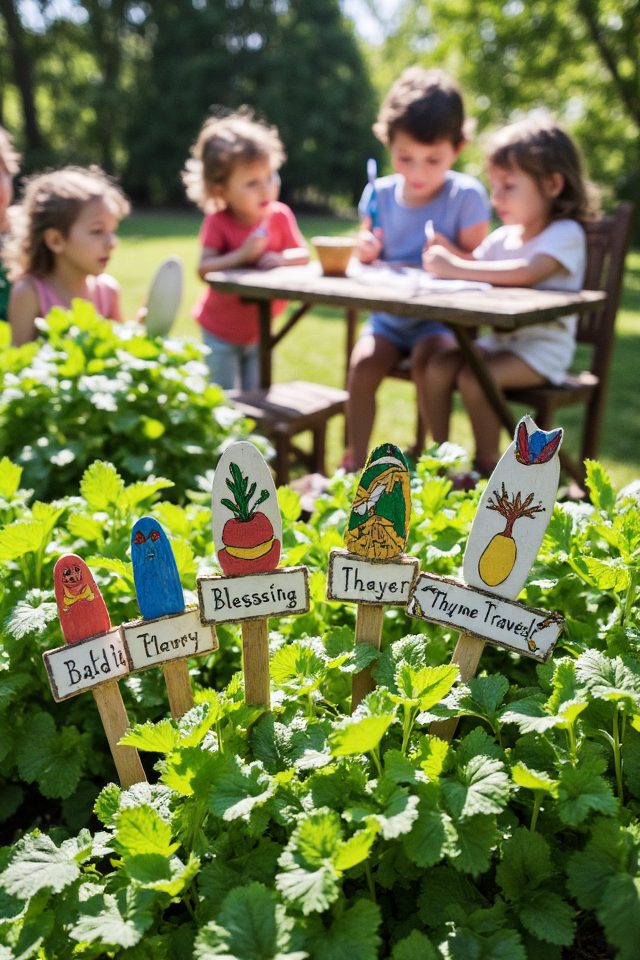creative herb garden labels