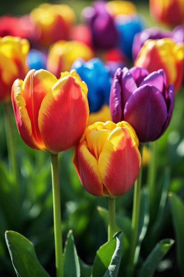 diverse tulips symbolize stories