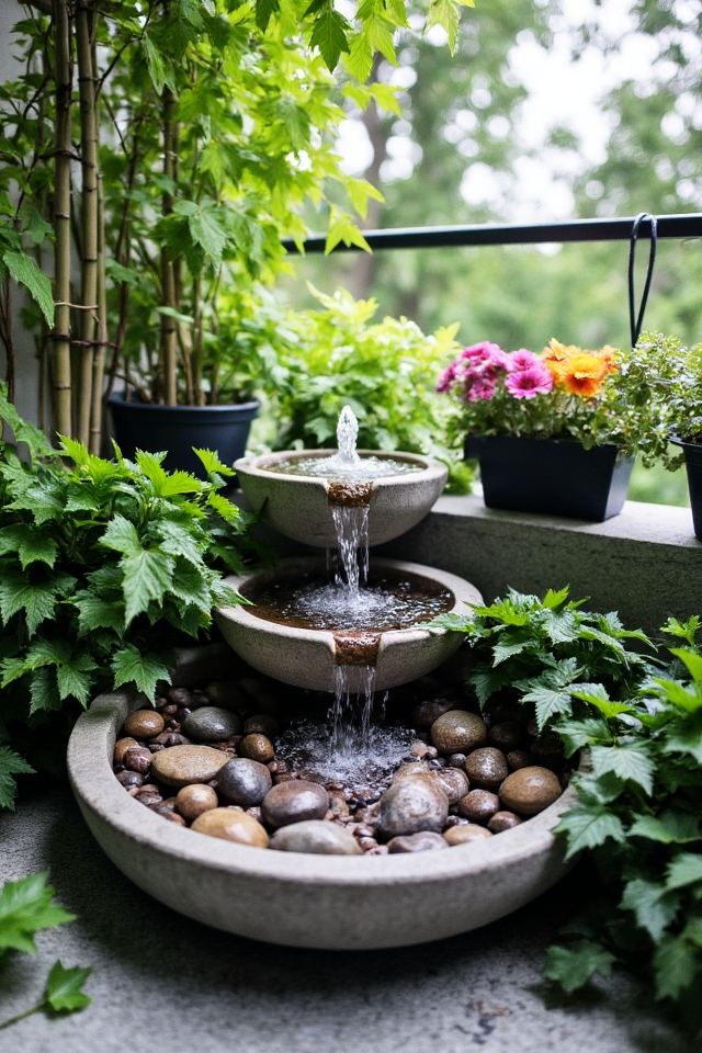 elevate balcony with water