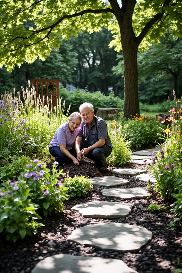 family rain garden project
