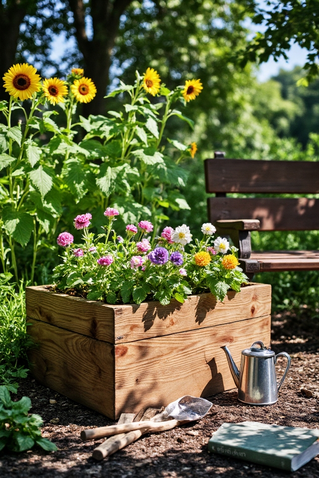 grandparents day flower bed