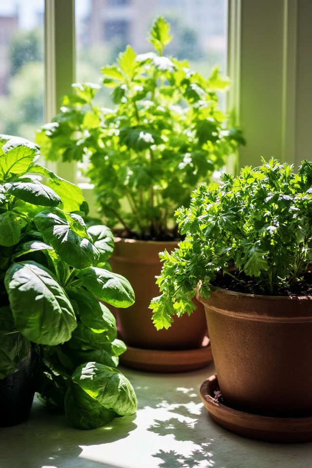 growing herbs in containers