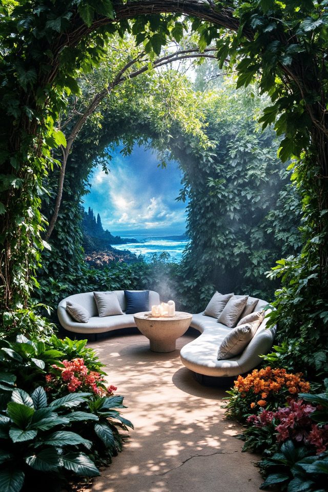 holodeck inspired garden sanctuary