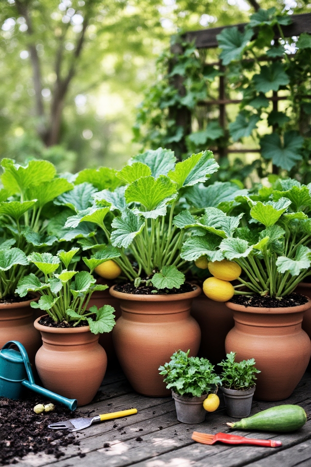 large sturdy pots required