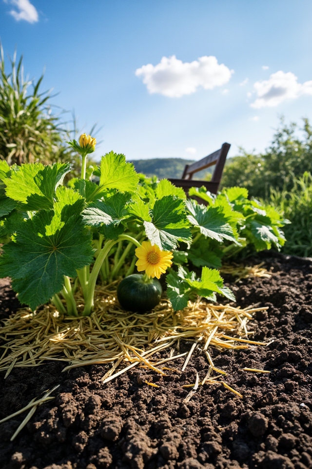 moisture retention and weed suppression