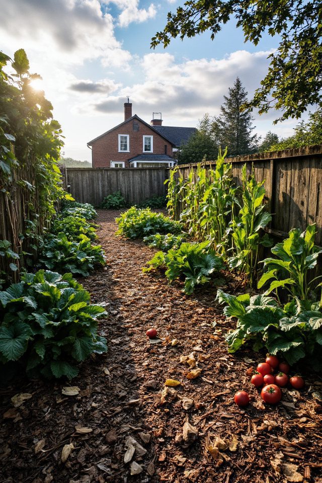 mulch retains soil moisture