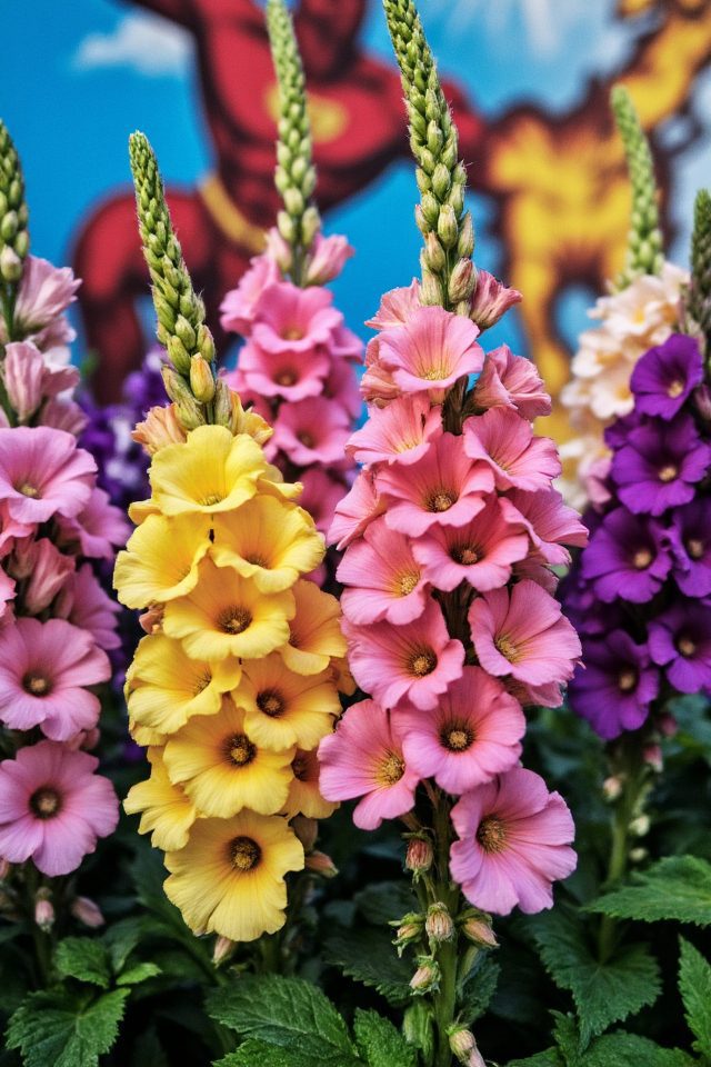 playful comic inspired flowers