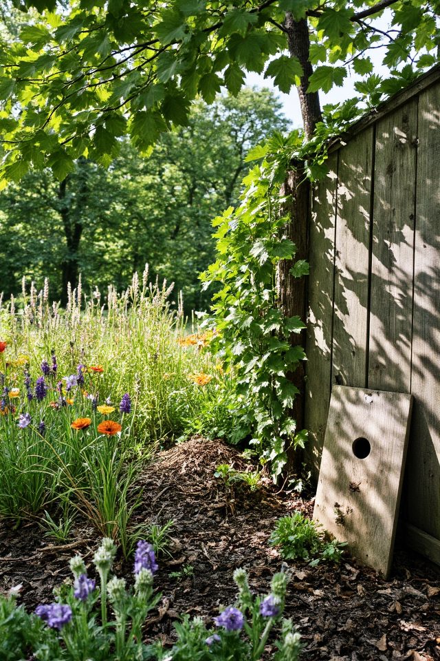 pollinator friendly apple tree garden