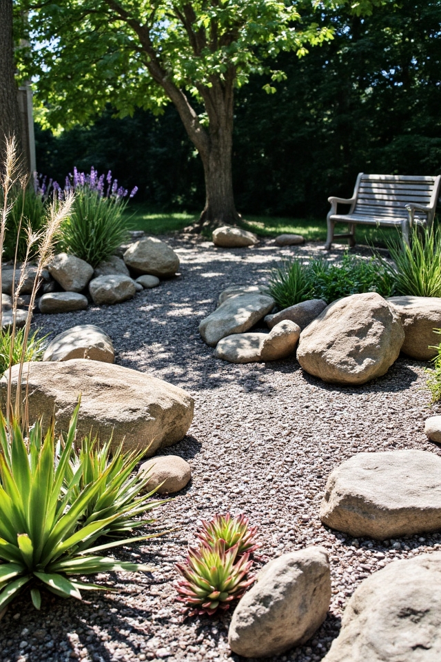 rock garden for grandparents