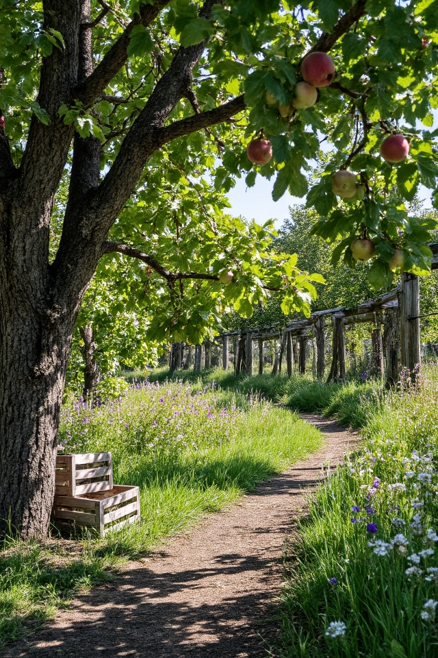 rustic heirloom apple orchard