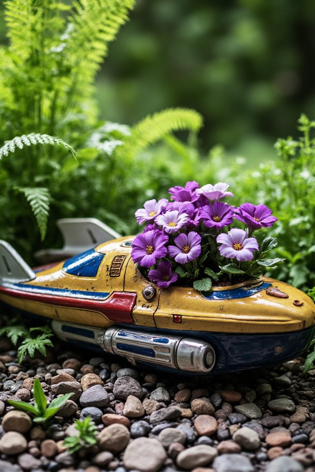 shuttlecraft garden planter box