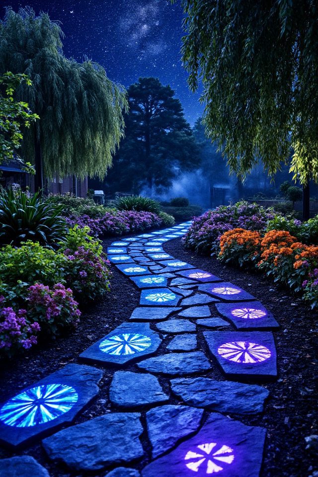 star trek inspired garden pathway