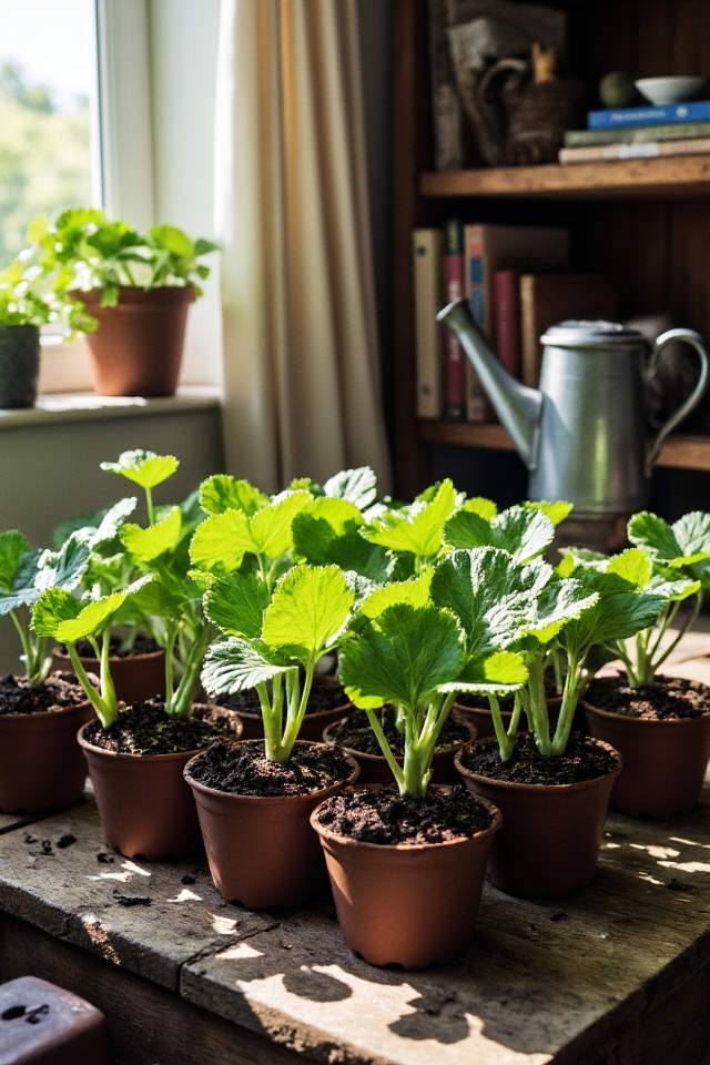 start acorn squash indoors