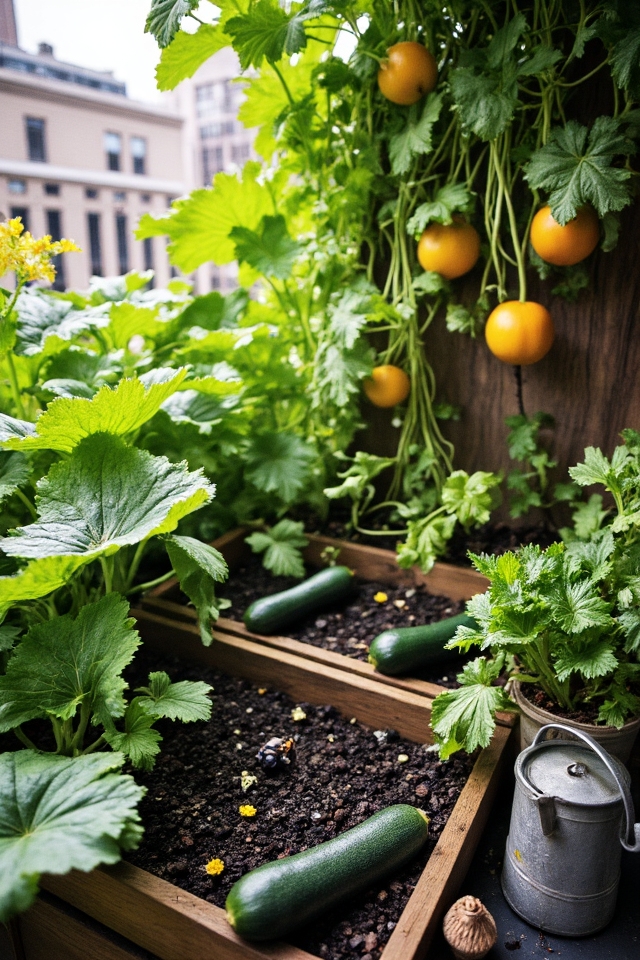 successful container squash gardening