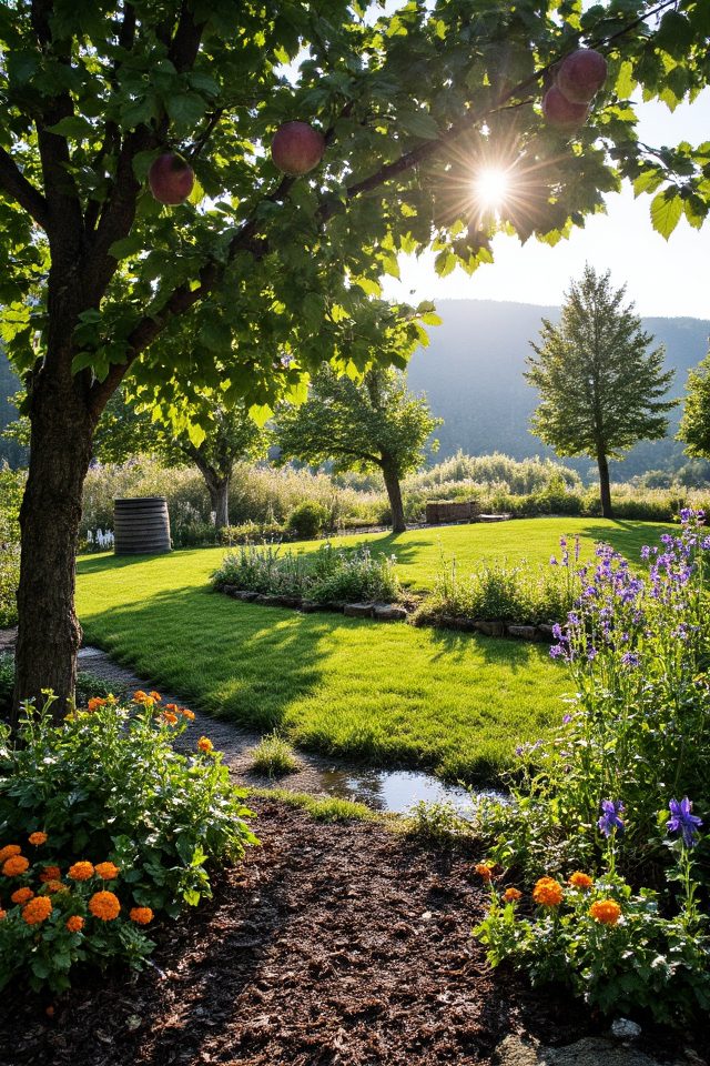 sustainable apple tree ecosystem