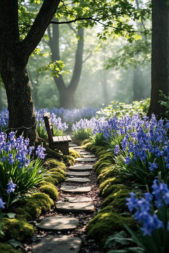 tranquil comic book garden