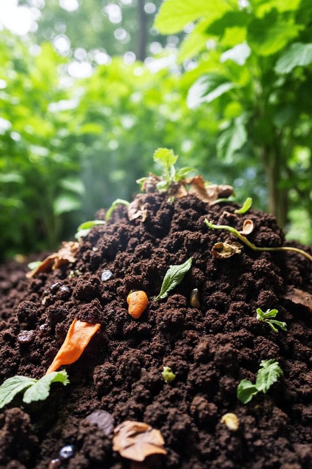 use coffee grounds compost