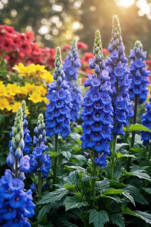 vibrant blue hero blooms