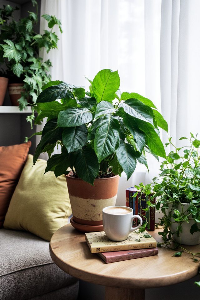 vibrant coffee plant styling